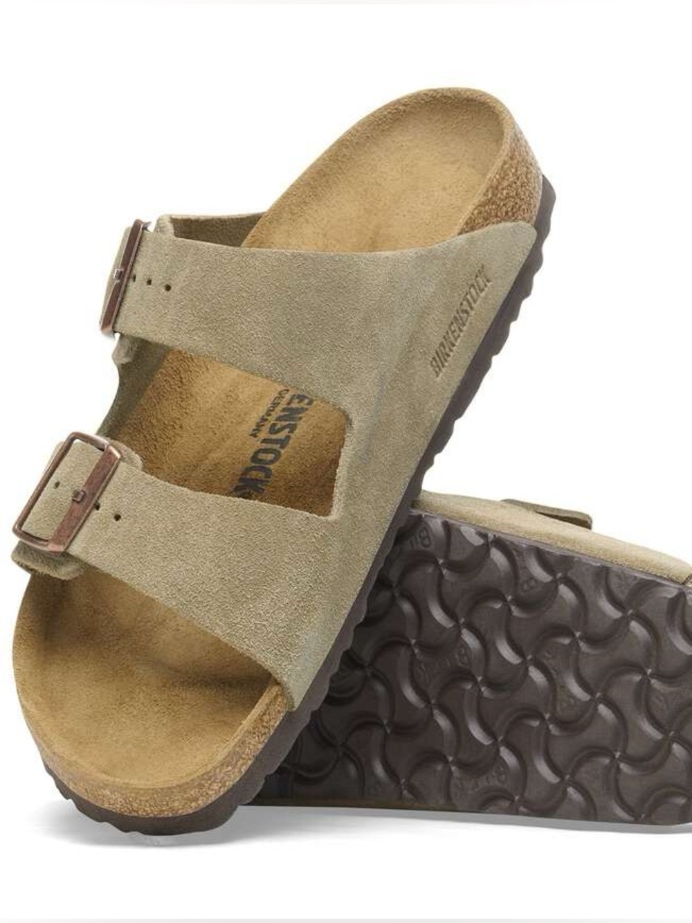 NWT Birkenstock Arizona Suede Leather Sandals Size 38 - Picture 2 of 13
